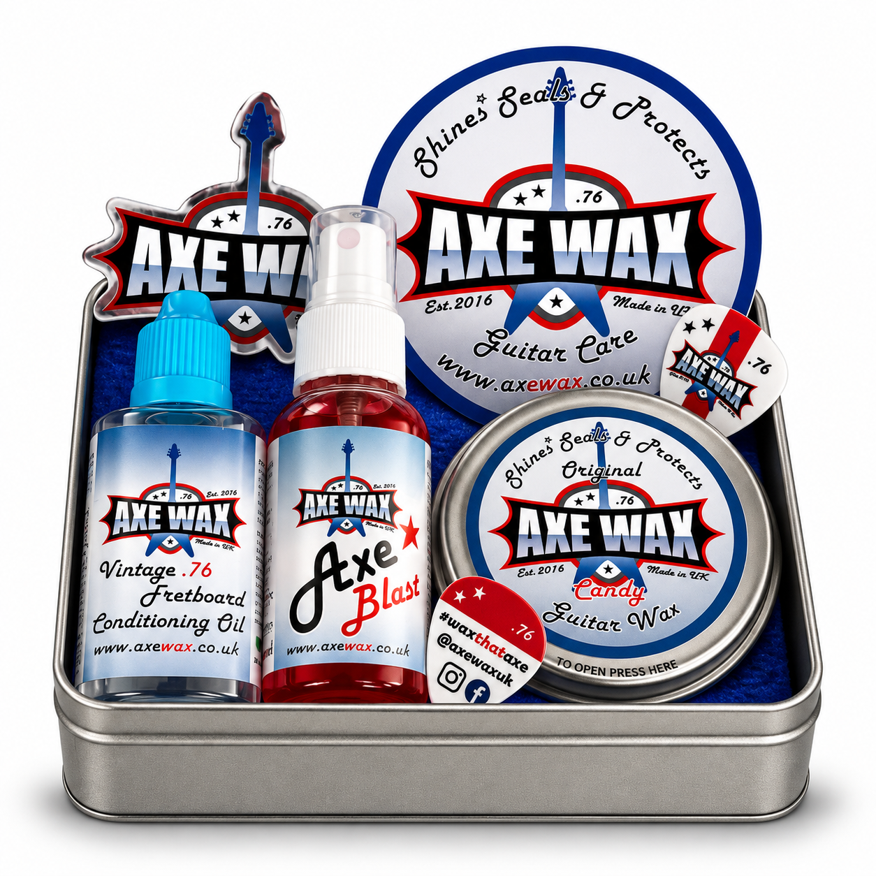 Axe Wax - Guitar Care Kit & Axe Blast